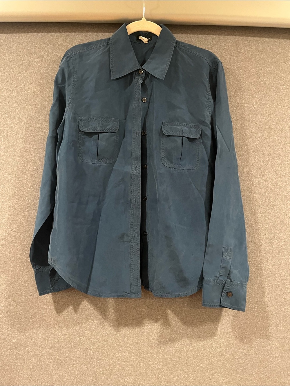J. Crew women’s Lightweight Button-Front Shirt Jacket in Teal